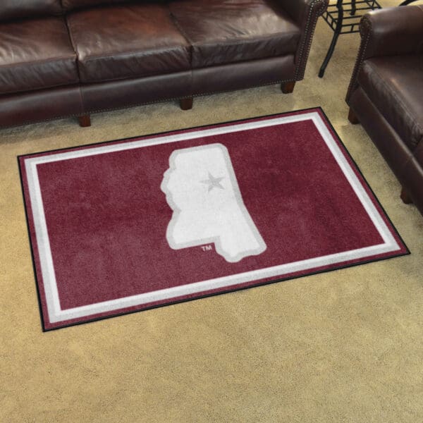 Mississippi State Bulldogs 4ft. x 6ft. Plush Area Rug