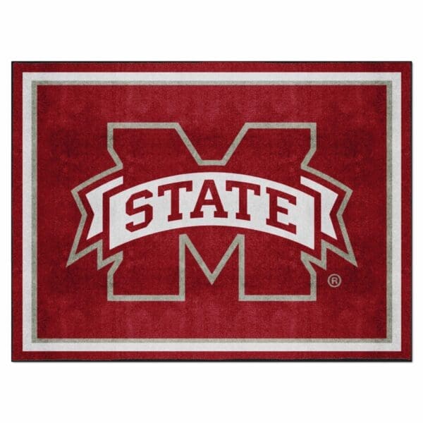Mississippi State Bulldogs 8ft. x 10 ft. Plush Area Rug 1 scaled