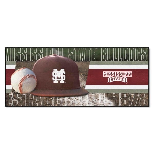 Mississippi State Bulldogs Baseball Runner Rug 30in. x 72in 1 scaled