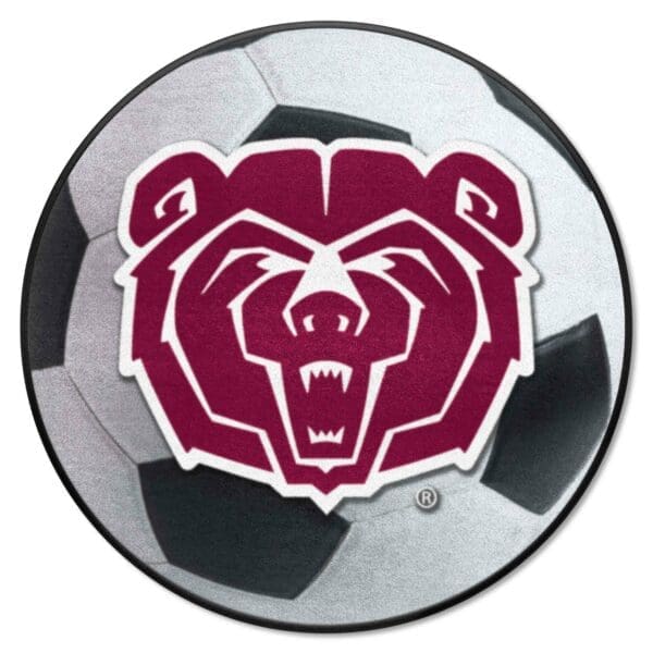 Missouri State Bears Soccer Ball Rug 27in. Diameter 1 scaled