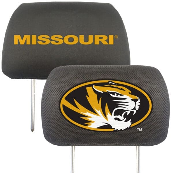 Missouri Tigers Embroidered Head Rest Cover Set 2 Pieces 1