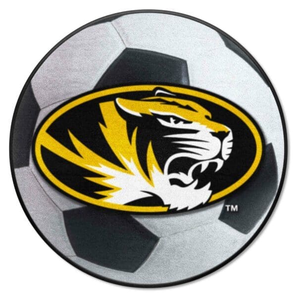 Missouri Tigers Soccer Ball Rug 27in. Diameter 1 scaled