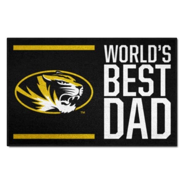 Missouri Tigers Starter Mat Accent Rug 19in. x 30in. Worlds Best Dad Starter Mat 1 scaled