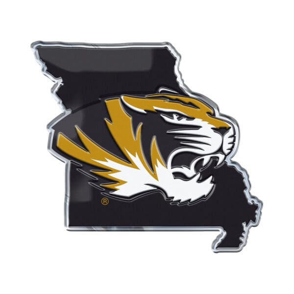 Missouri Tigers Team State Aluminum Embossed Emblem 1