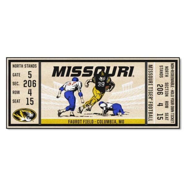 Missouri Tigers Ticket Runner Rug 30in. x 72in 1 scaled