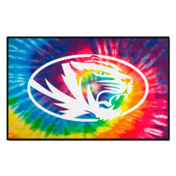 Missouri Tigers Tie Dye Starter Mat Accent Rug 19in. x 30in 1 scaled