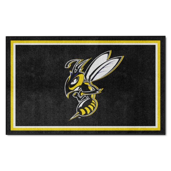 Montana State Billings Yellow Jackets 4ft. x 6ft. Plush Area Rug 1 scaled