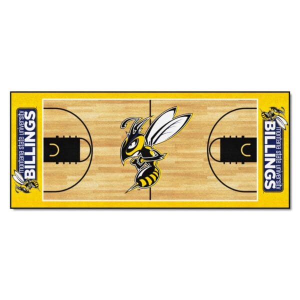Montana State Billings Yellow Jackets Court Runner Rug 30in. x 72in 1 scaled