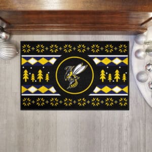 Montana State Billings Yellow Jackets Holiday Sweater Starter Mat Accent Rug - 19in. x 30in.