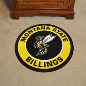Montana State Billings Yellow Jackets Roundel Rug - 27in. Diameter