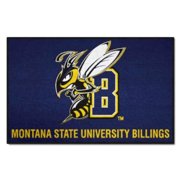 Montana State Billings Yellow Jackets Starter Mat Accent Rug 19in. x 30in 1 1 scaled