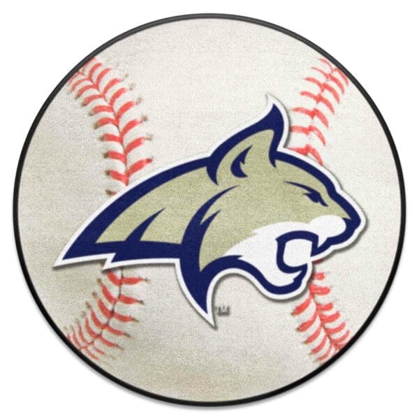 Montana State Grizzlies Baseball Rug 27in. Diameter 1 scaled