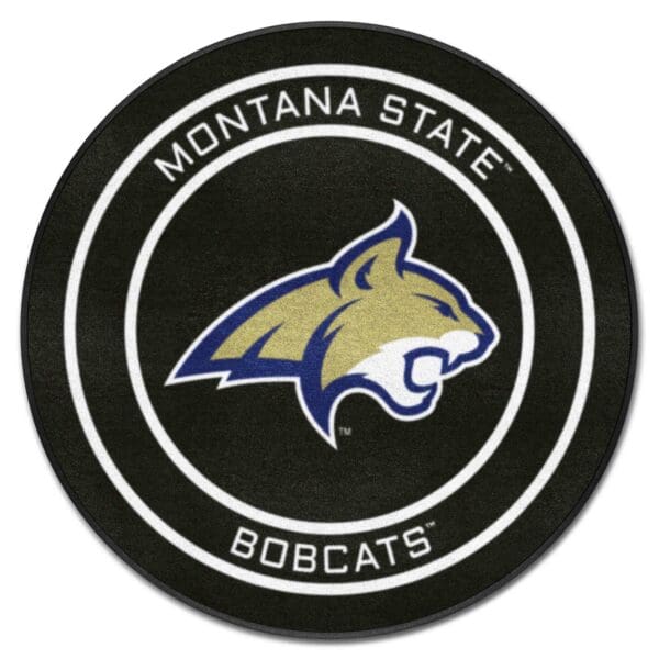Montana State Hockey Puck Rug 27in. Diameter 1 scaled
