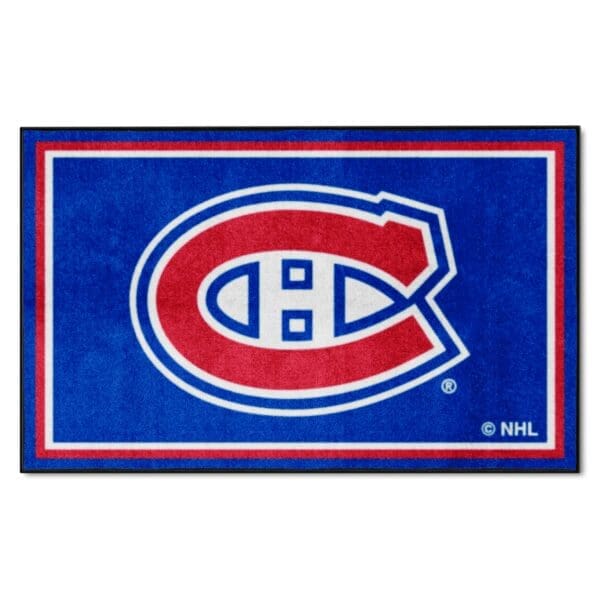 Montreal Canadiens 4ft. x 6ft. Plush Area Rug 10410 1 scaled