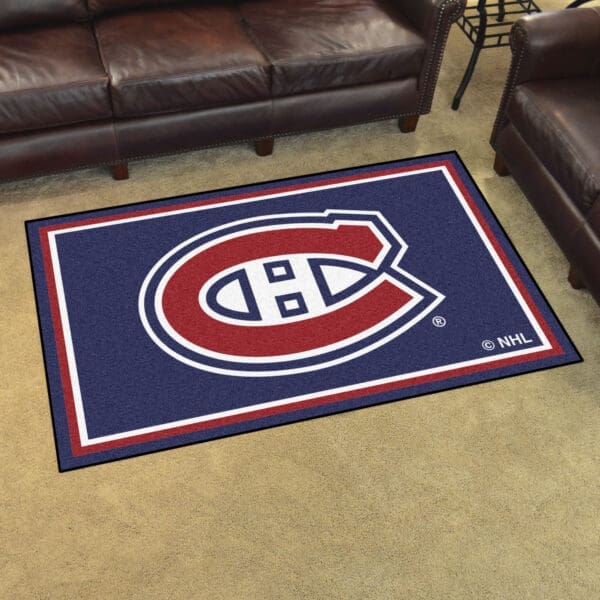 Montreal Canadiens 4ft. x 6ft. Plush Area Rug-10410