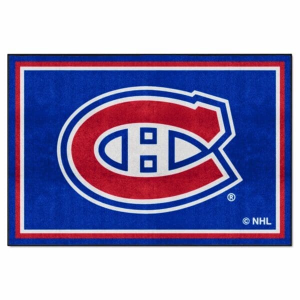 Montreal Canadiens 5ft. x 8 ft. Plush Area Rug 10411 1 scaled