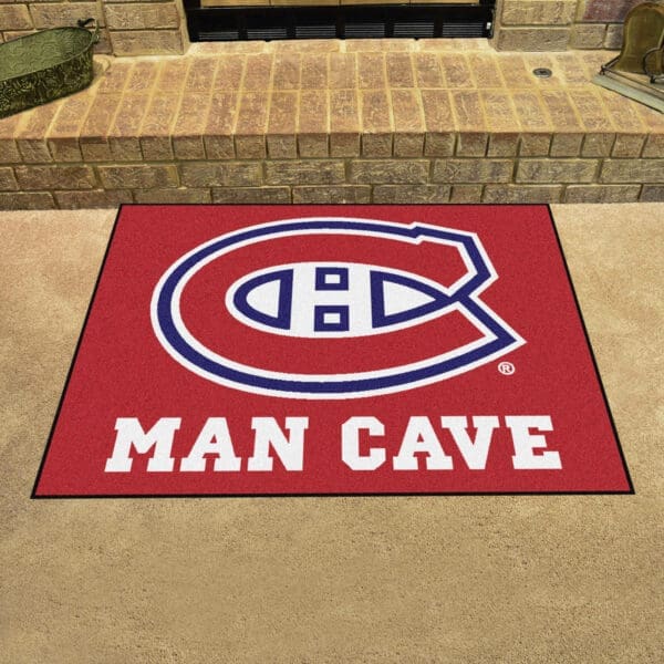 Montreal Canadiens Man Cave All-Star Rug - 34 in. x 42.5 in.-14445