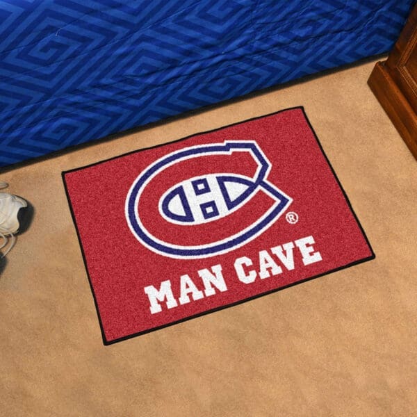 Montreal Canadiens Man Cave Starter Mat Accent Rug - 19in. x 30in.-14446