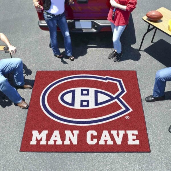 Montreal Canadiens Man Cave Tailgater Rug - 5ft. x 6ft.-14448