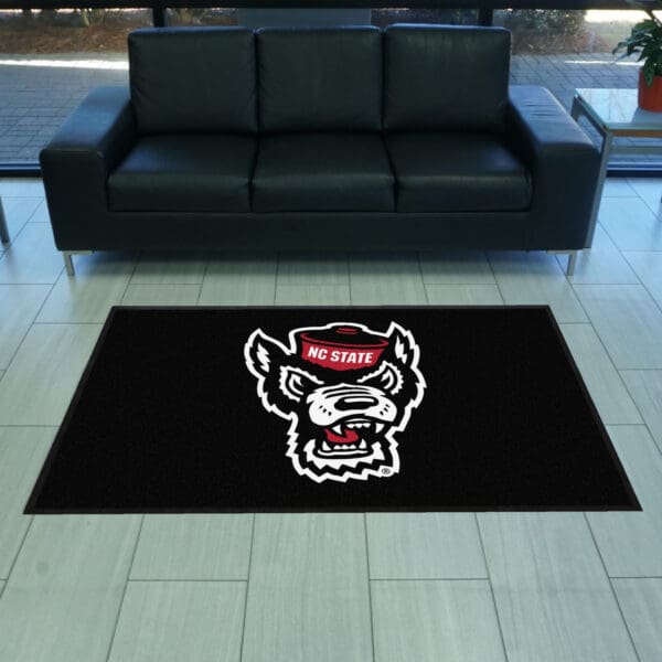 NC State 4X6 High-Traffic Mat with Durable Rubber Backing - Landscape Orientation