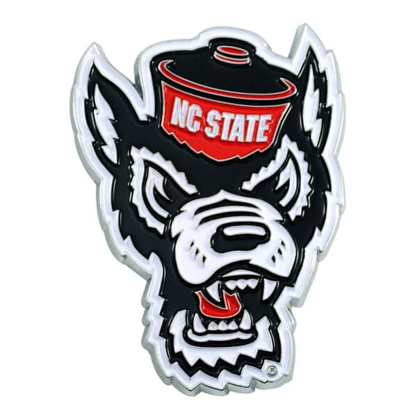 NC State Wolfpack 3D Color Metal Emblem 1