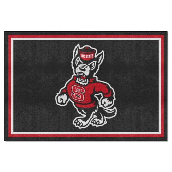 NC State Wolfpack 5ft. x 8 ft. Plush Area Rug 1 scaled