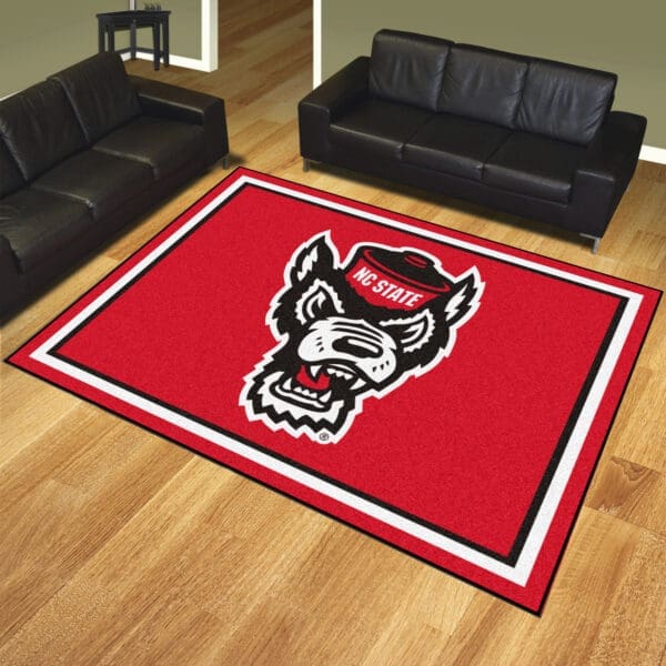 NC State Wolfpack 8ft. x 10 ft. Plush Area Rug