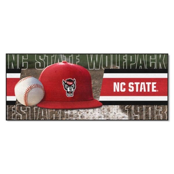 NC State Wolfpack Baseball Runner Rug 30in. x 72in 1 scaled
