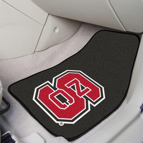 NC State Wolfpack Front Carpet Car Mat Set - 2 Pieces