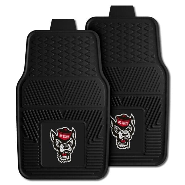 NC State Wolfpack Heavy Duty Car Mat Set 2 Pieces 1 scaled