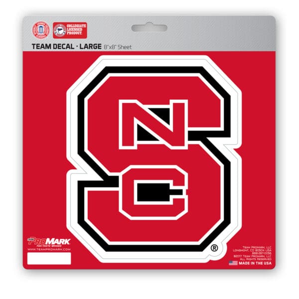 NC State Wolfpack Large Decal Sticker 1