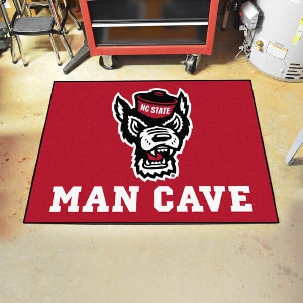 NC State Wolfpack Man Cave All-Star Rug - 34 in. x 42.5 in.