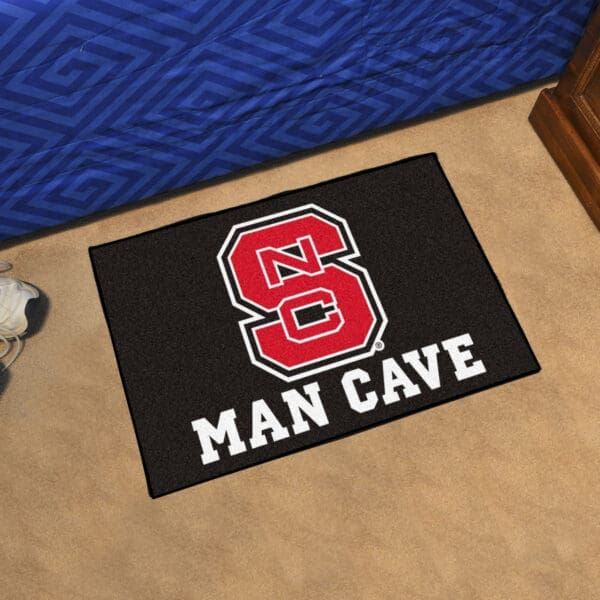 NC State Wolfpack Man Cave Starter Mat Accent Rug - 19in. x 30in.