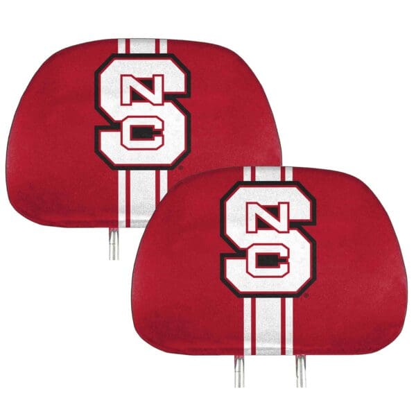 NC State Wolfpack Printed Head Rest Cover Set 2 Pieces 1 scaled
