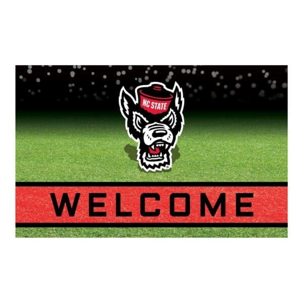 NC State Wolfpack Rubber Door Mat 18in. x 30in 1 scaled