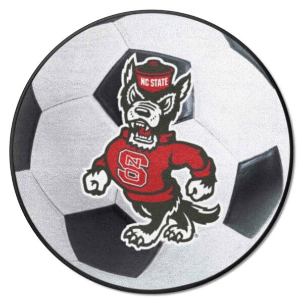 NC State Wolfpack Soccer Ball Rug 27in. Diameter 1 scaled