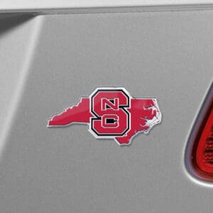NC State Wolfpack Team State Aluminum Embossed Emblem
