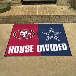 NFL House Divided - 49ers / Cowboys House Divided Rug - 34 in. x 42.5 in.