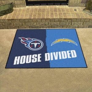 NFL House Divided - Chargers/ Titans House Divided Rug - 34 in. x 42.5 in.