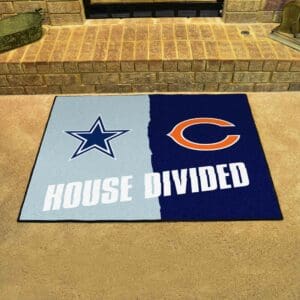 NFL House Divided - Cowboys / Bears House Divided Rug - 34 in. x 42.5 in.