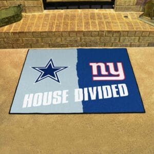 NFL House Divided - Cowboys / Giants House Divided Rug - 34 in. x 42.5 in.