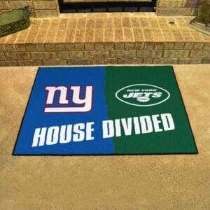 NFL House Divided - Giants / Jets House Divided Rug - 34 in. x 42.5 in.