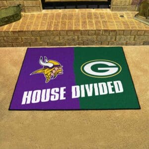 NFL House Divided - Vikings / Packers House Divided Rug - 34 in. x 42.5 in.