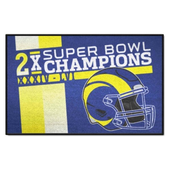 NFL Los Angeles Rams All Star Rug 34 in. x 42.5 in. Plush Area Rug 1 scaled