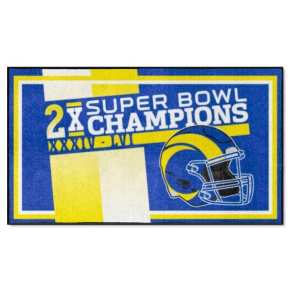 NFL Los Angeles Rams Dynasty 3ft. x 5ft. Plush Area Rug 1 scaled