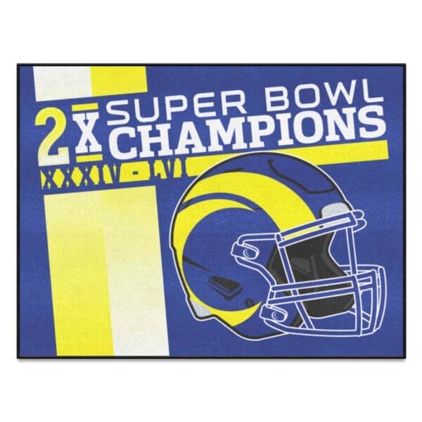 NFL Los Angeles Rams Dynasty Starter Mat Accent Rug 19in. x 30in 1 scaled
