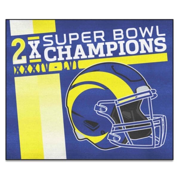 NFL Los Angeles Rams Dynasty Tailgater Rug 5ft. x 6ft 1 scaled