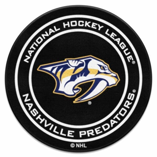 Nashville Predators Hockey Puck Rug 27in. Diameter 10583 1 scaled