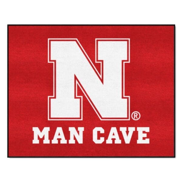 Nebraska Cornhuskers Man Cave All Star Rug 34 in. x 42.5 in 1 scaled