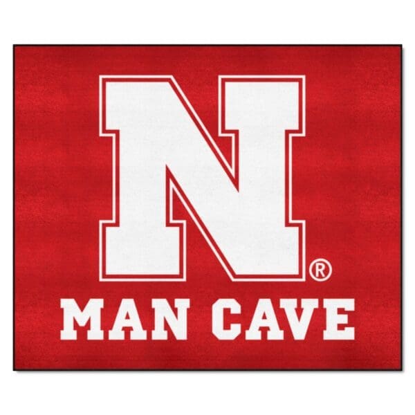 Nebraska Cornhuskers Man Cave Tailgater Rug 5ft. x 6ft 1 scaled